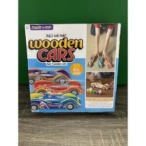 Made by Me 21136A Build Paint Your Own Wooden Cars - 3 Pieces